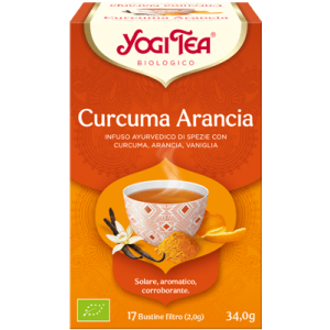 Infuso bio curcuma arancia - yogi tea 17 filtri