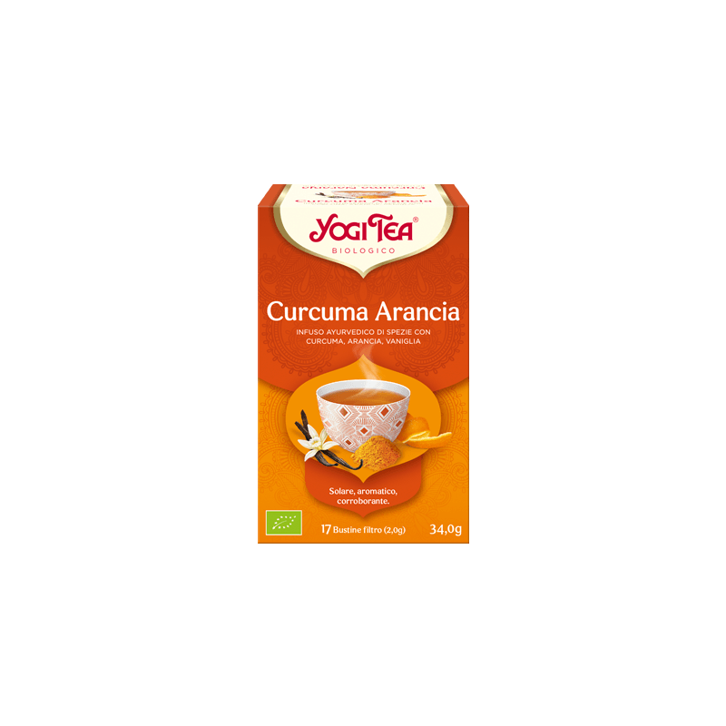 Infuso bio curcuma arancia - yogi tea 17 filtri
