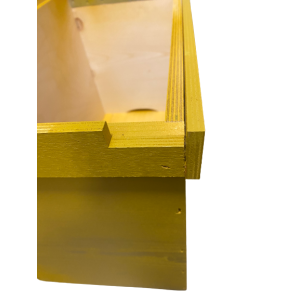 Schwarmkasten D.B. mit 6 Waben aus Holz und Sperrholz