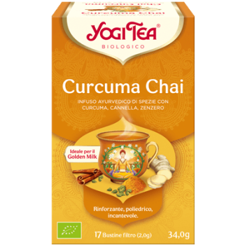 Infuso bio curcuma chai - yogi tea 17 filtri