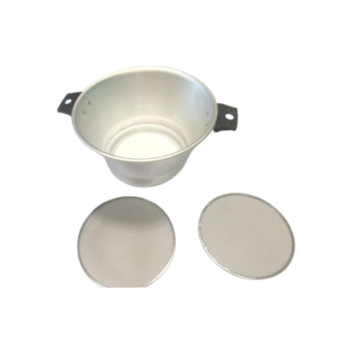 Two-mesh aluminum honey filter