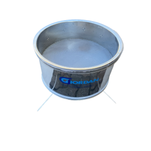 Filtro in inox con prefiltro, supporto e sacco filtrante per maturatori da 200 a 400 kg