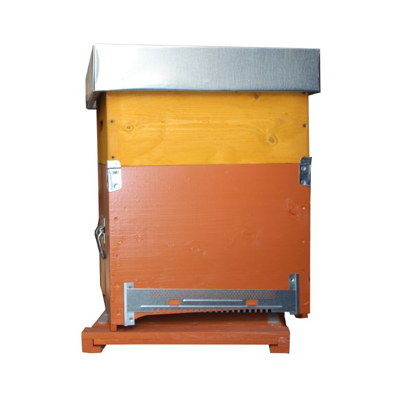 Ruche d.b. 10 ruches cube plancher mobile filet anti-varroa avec alvéoles + 10 cadres à couvain et 9 super cadres avec cire