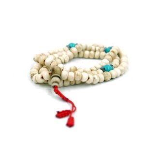 Tibetische Mala aus Knochen