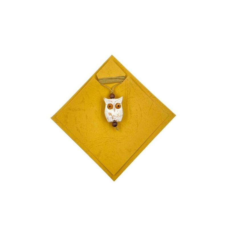 Necklace with owl in gift box