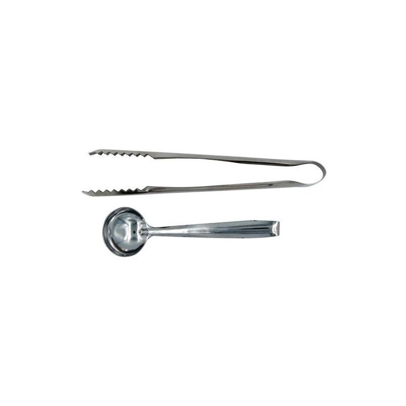 Pliers and spoon set for metal charcoals and resins Pliers and spoon set for metal charcoals and resins