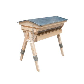 Komplette Top-Bar-Bienenbeute mit Sichtfenstern und Innenleisten (Rähmchen)