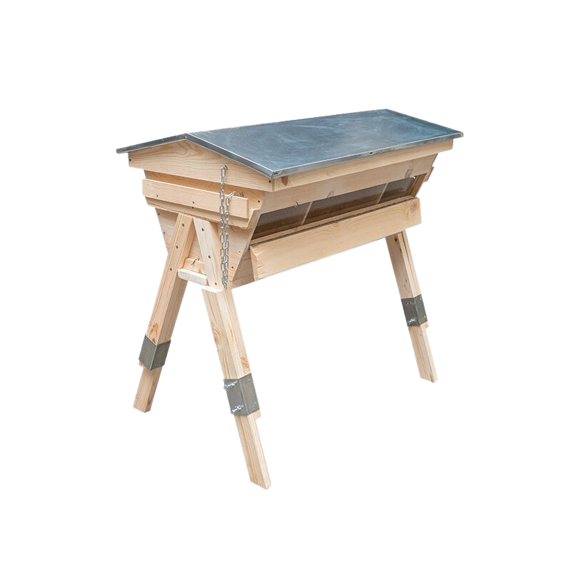 Komplette Top-Bar-Bienenbeute mit Sichtfenstern und Innenleisten (Rähmchen)