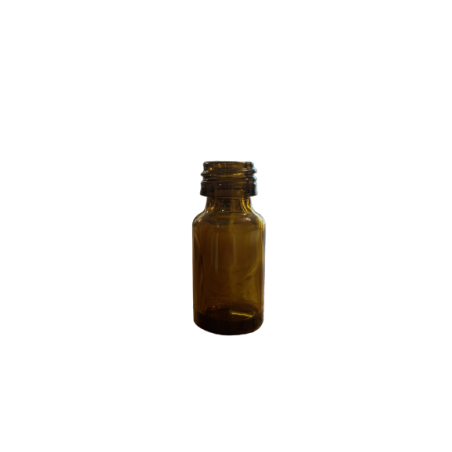 5 ml yellow round glass bottle