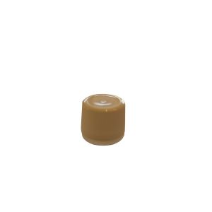 Flacon rond en verre jaune 30 ml avec compte-gouttes et capsule de sécurité