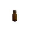 Flacon rond en verre jaune de 5 ml avec compte-gouttes et capsule de sécurité