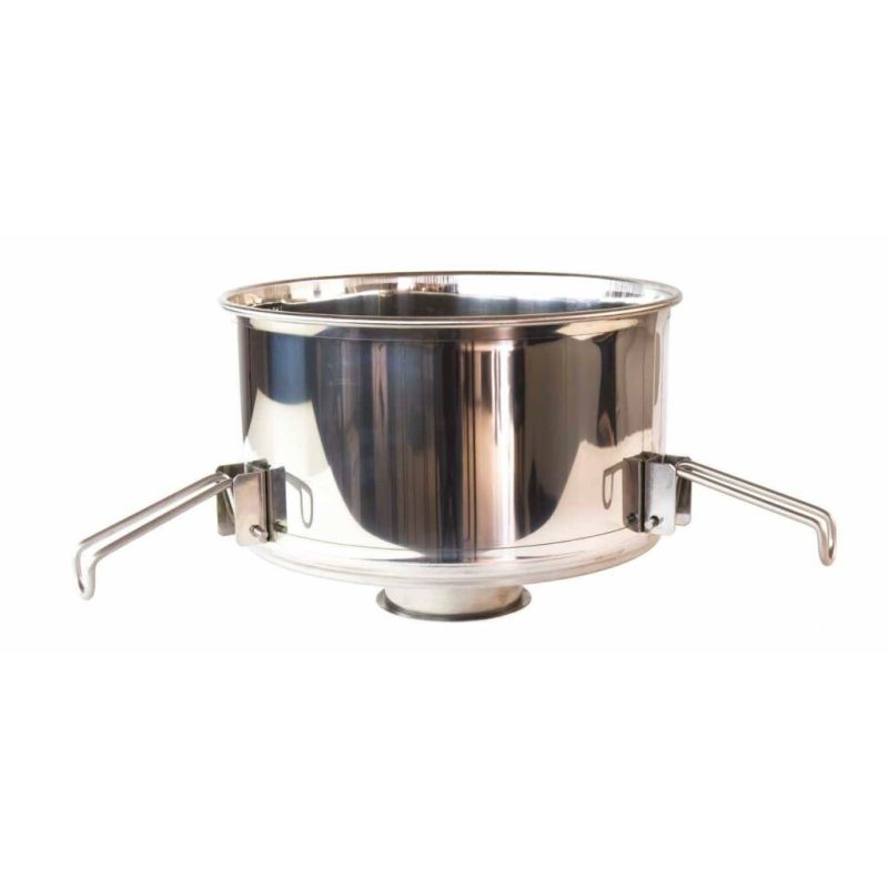 Kleiner Edelstahl-Trichter-Honigfilter mit Nylonsack für Honigreifer 50–100 kg