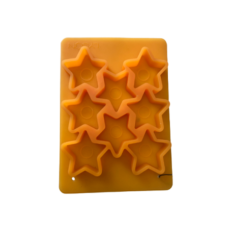 Silicone candle mold - module of 8 star lights
