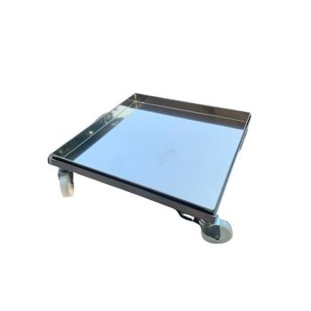 Carrello porta melari in inox d.b. da 12 favi con vassoio