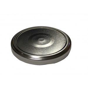Capsula twist off t82  per vasetto vetro - bocca 82 mm argento sterilizzazione argento