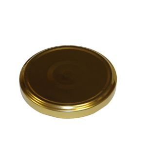 Twist off cap t82 for glass jar - mouth 82 mm - gold - for sterilization - box of 740 pieces