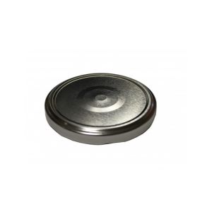 Twist off cap t82 for glass jar - mouth 82 mm - silver - for sterilization - box of 740 pieces