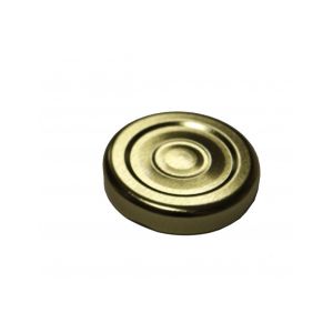 Twist off cap t43 for glass jar - mouth 43 mm - gold - for sterilization - box of 3100 pieces