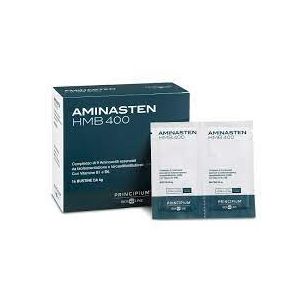 Principium aminasten hmb 400 - integratore di aminoacidi essenziali, hmb e vitamine del gruppo b, 16 bustine