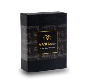 Braccialetto in rudra e mantra nero (23 semi) – mantrabeads