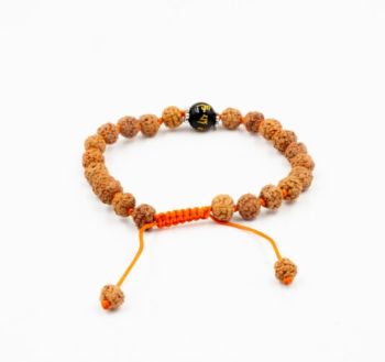 Schwarzes rudra- und mantra-armband (23 samen) - mantrabeads
