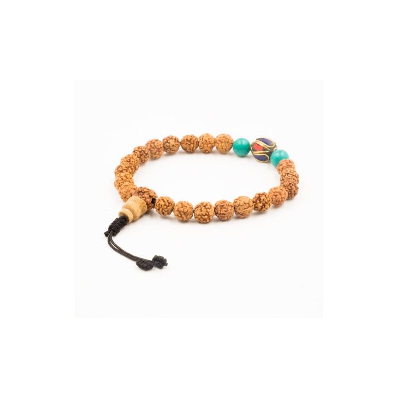 Rudra and turquoise bracelet- mantrabeads