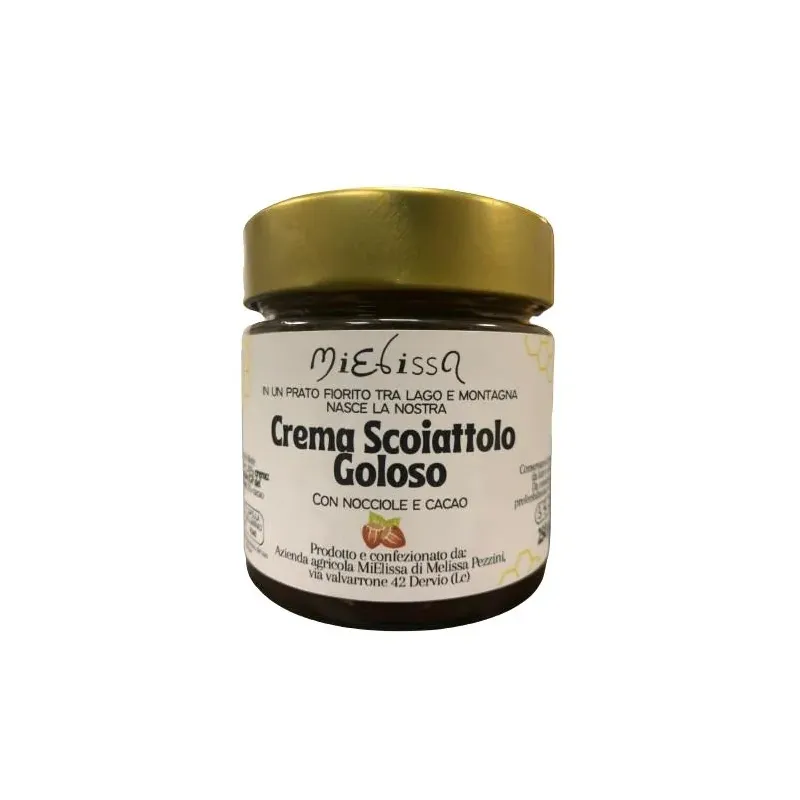Mixed flower honey creamy with hazelnuts and cocoa " greedy squirrel"
