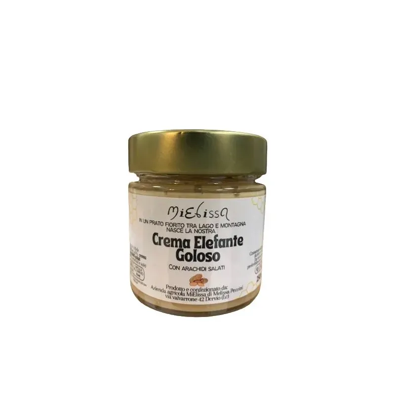 Greedy elephant cream: mixed flower honey with salted peanuts Greedy elephant cream: mixed flower honey with salted peanuts