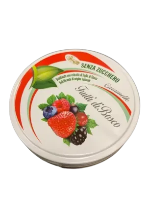 Caramelle frutti di bosco senza zucchero - 60 g