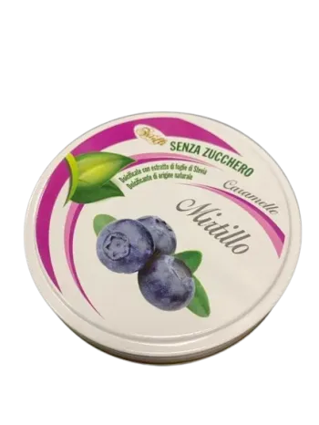 Caramelle mirtillo senza zucchero - 60 g