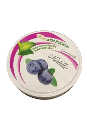 Caramelle mirtillo senza zucchero - 60 g