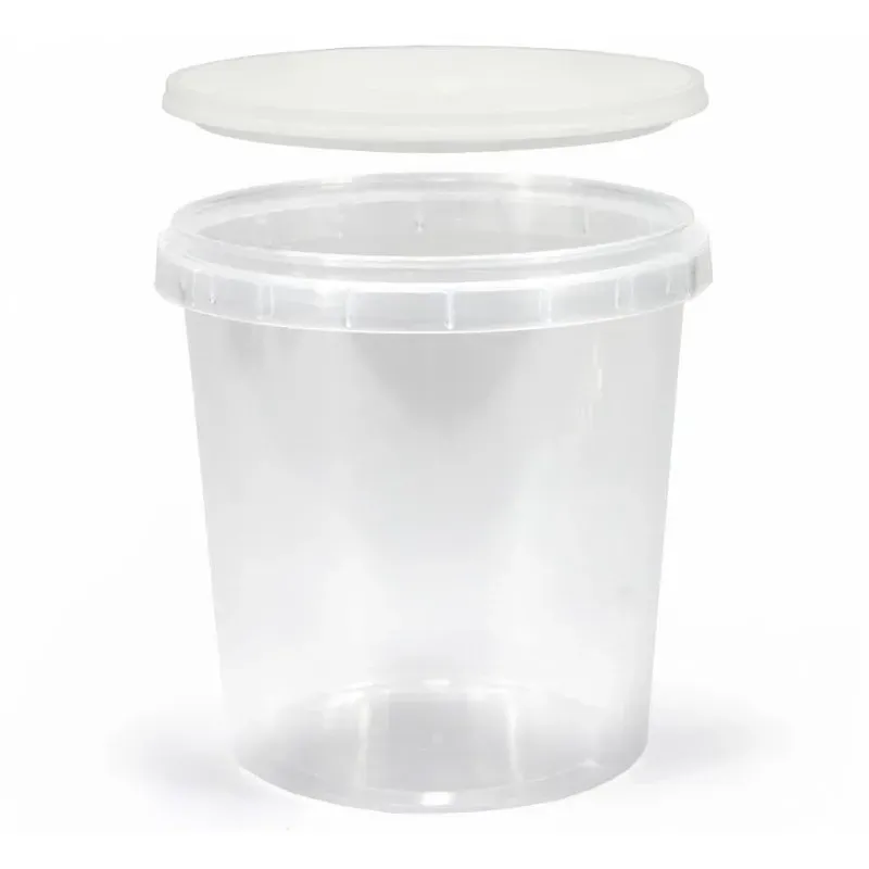 Pot en plastique transparent de 750 ml pour 1000 g de miel