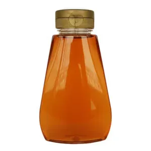 Squeezer dosatore in pet per 500 g miele - 350 ml - Tappo a vite colore bronzo