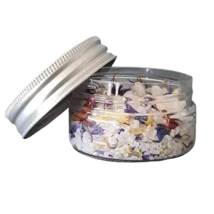 Vaso cristal in pet da 50 ml con tappo in alluminio