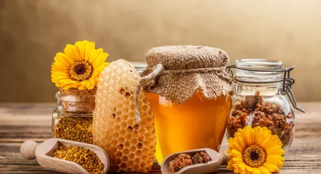 Honig und bienenstockprodukte